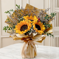 Golden Radiance Sunflower Bouquet