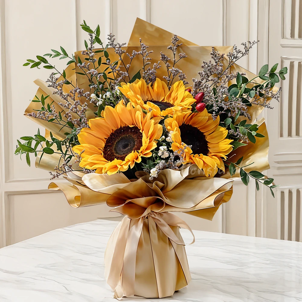 Golden Radiance Sunflower Bouquet