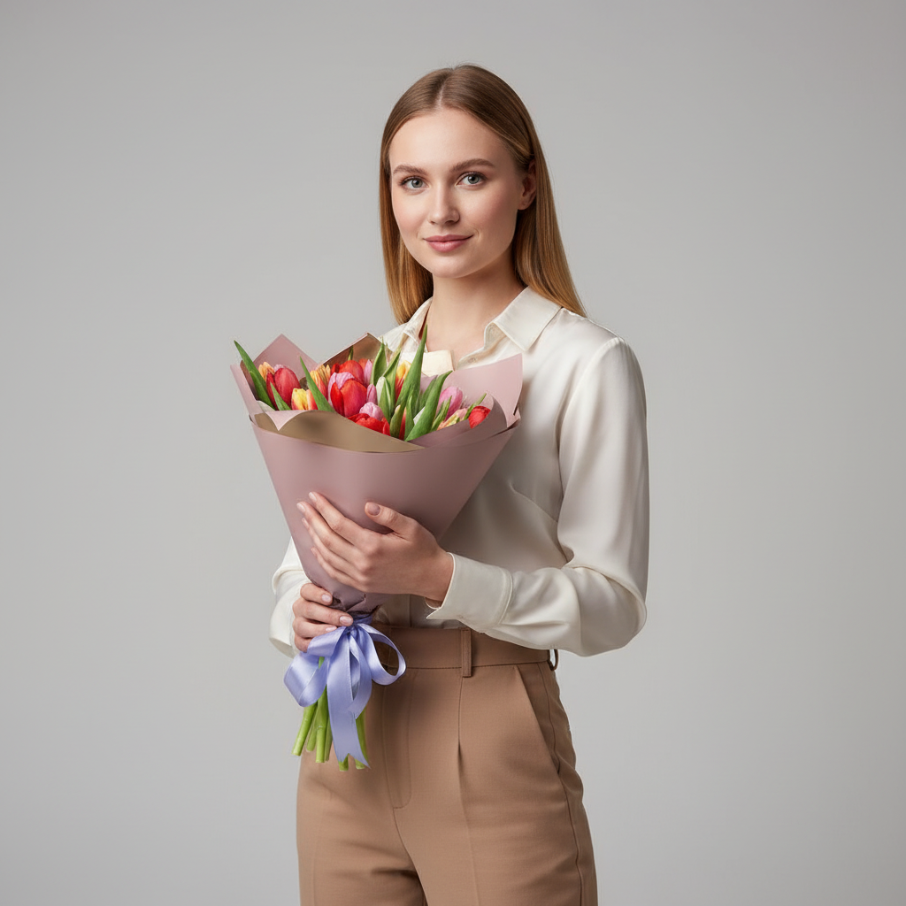 Blooming Spring Tulip Harmony Bouquet